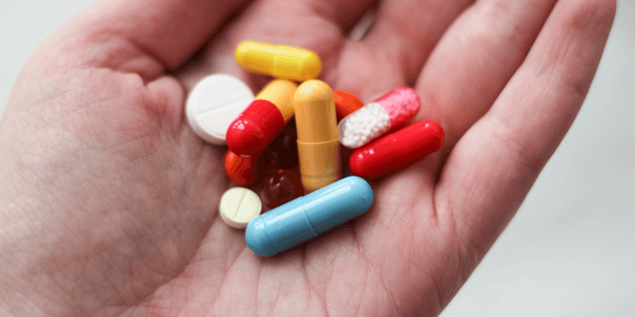 Medication ready to treat sick backyard chickens